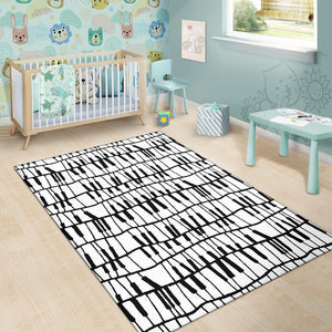 Piano Pattern Print Design 03 Area Rug