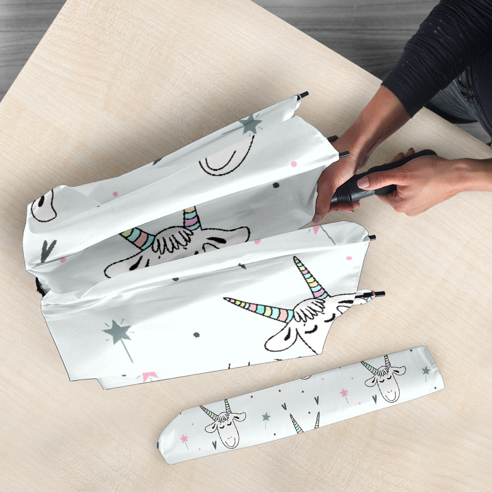 Cute Goat Design Pattern Umbrella