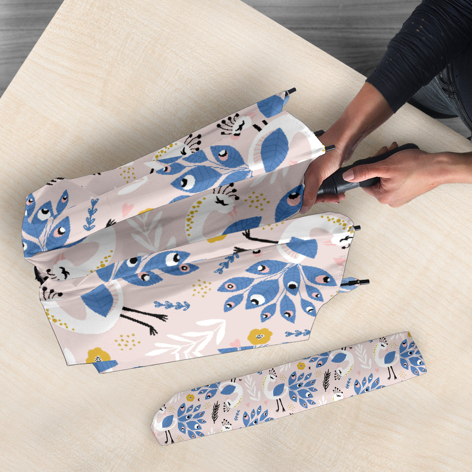 Cute Peacock Pattern Umbrella