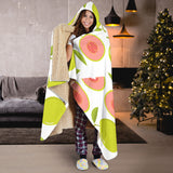 Guava Pattern Hooded Blanket