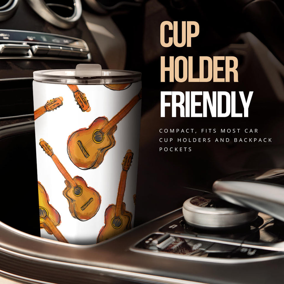 Paint Guitar Pattern Tumbler