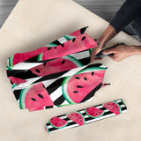 Watercolor Paint Textured Watermelon Pieces Umbrella