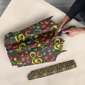 Music Notes Pattern Print Design 05 Umbrella