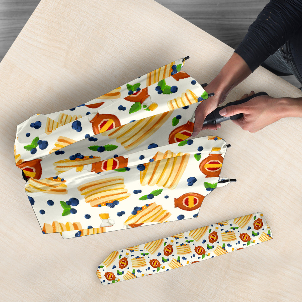 Pancake Pattern Print Design 02 Umbrella