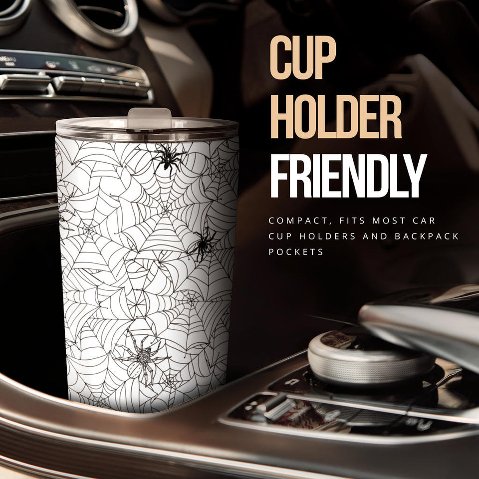 Spider Web Cobweb Pattern Tumbler