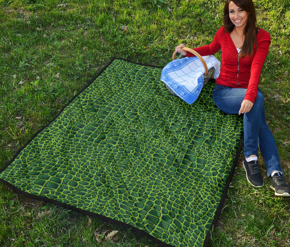Crocodile Skin Printed Premium Quilt