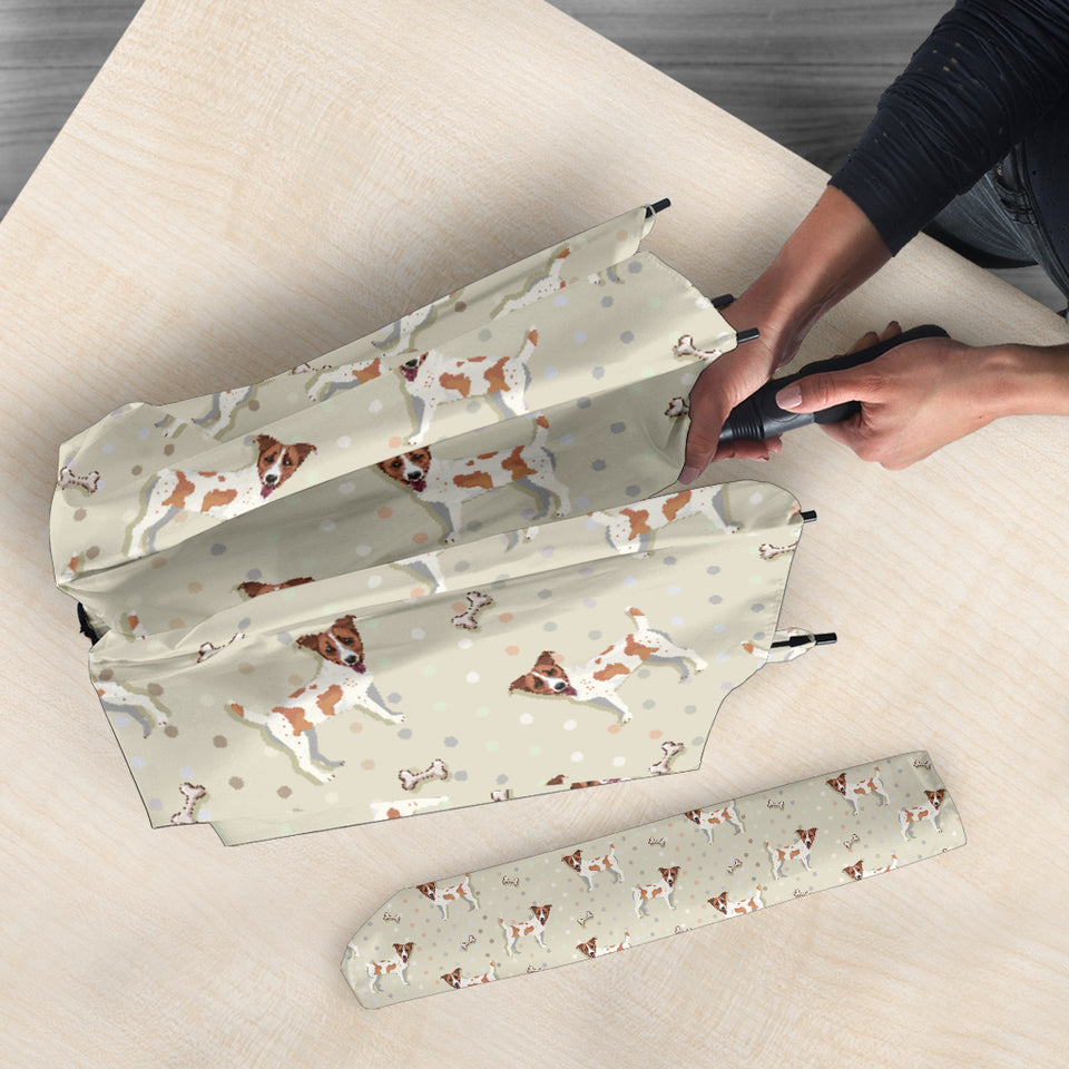Jack Russel Pattern Print Design 02 Umbrella