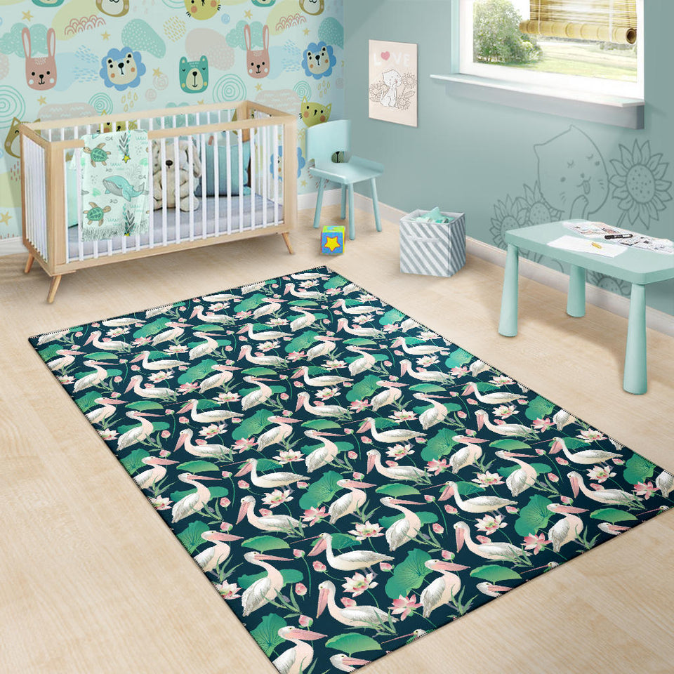 Pelican Pattern Print Design 03 Area Rug