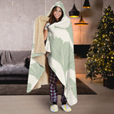 Ginkgo Leaves Pattern Hooded Blanket