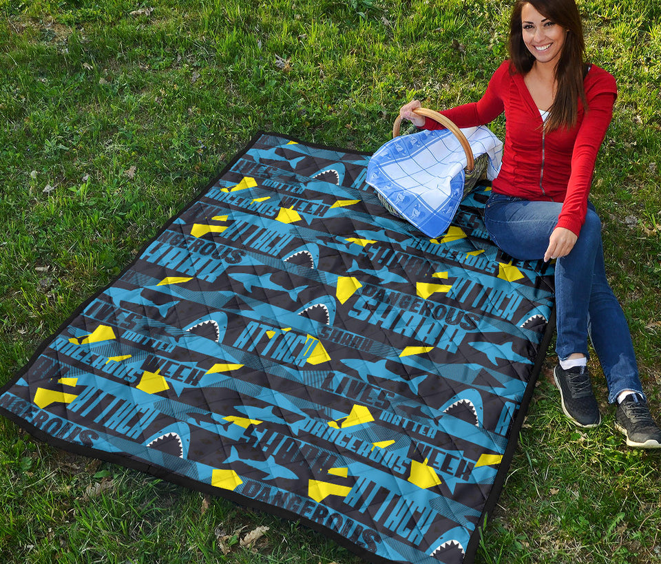 Shark Dangerous Premium Quilt