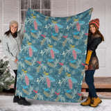 Squirrel Pattern Print Design 01 Premium Blanket