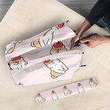 Cute Shiba Inu Dog Apple Pattern Umbrella