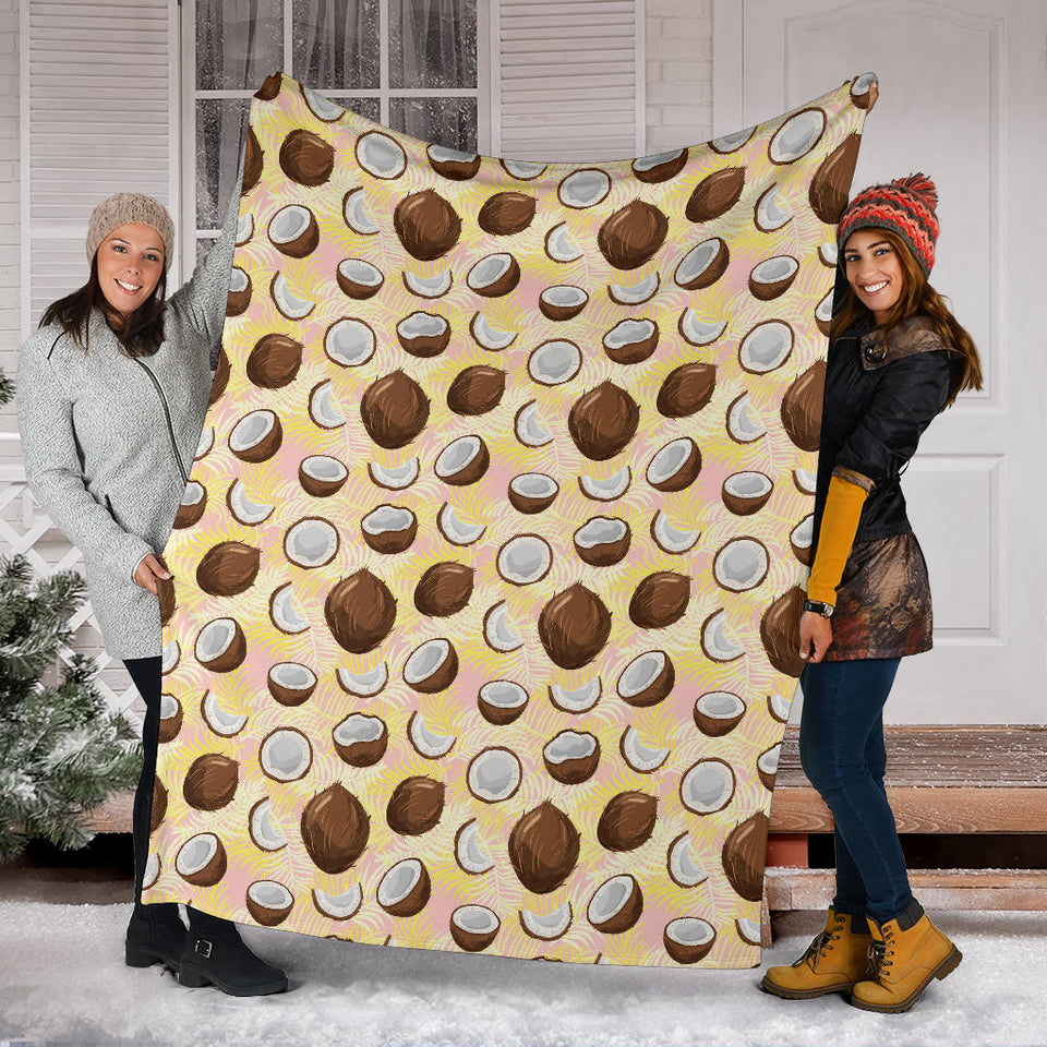 Coconut Pattern Print Design 05 Premium Blanket