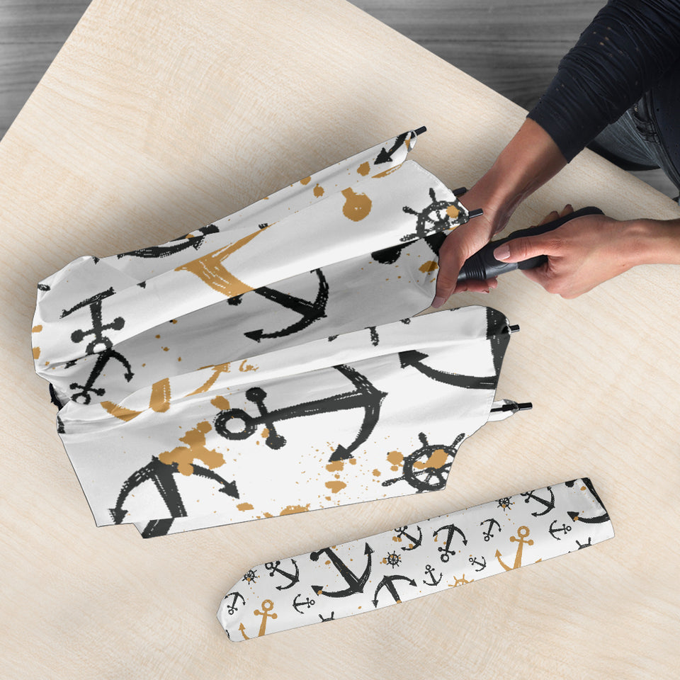 Anchors Rudders Pattern Umbrella