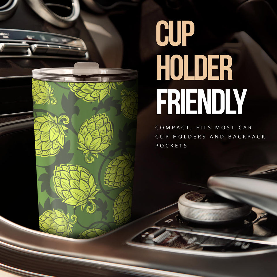 Hop Pattern Hop Cone Background Tumbler