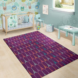 Eiffel Tower Pattern Print Design 05 Area Rug