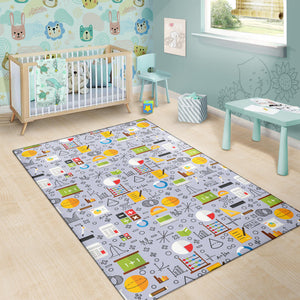 Math Pattern Print Design 04 Area Rug