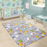 Math Pattern Print Design 04 Area Rug