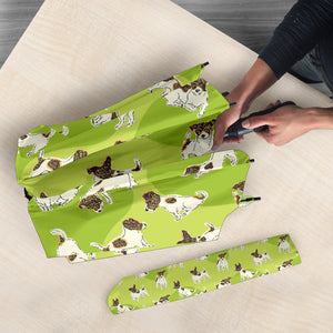 Jack Russel Pattern Print Design 01 Umbrella