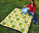 Durian Pattern Premium Quilt
