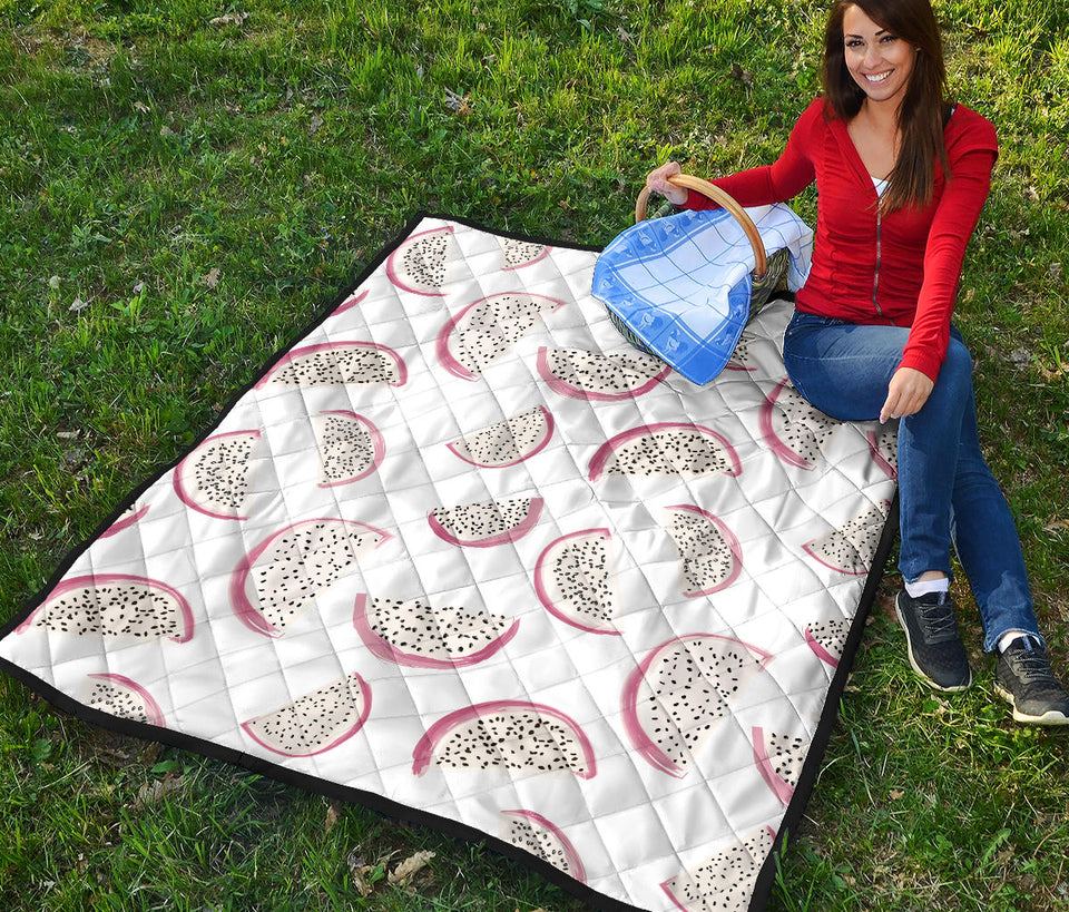 Dragon Fruit Pattern Premium Quilt