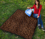 Coffee Bean Pattern Premium Quilt