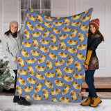 Guinea Pig Pattern Print Design 02 Premium Blanket