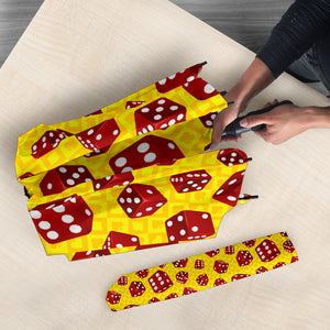 Dice Pattern Print Design 04 Umbrella