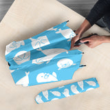 Cute White Sea Lion Seals Pattern Umbrella