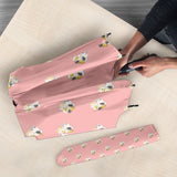 Cute Hamster Cheese Pattern Pink Background Umbrella