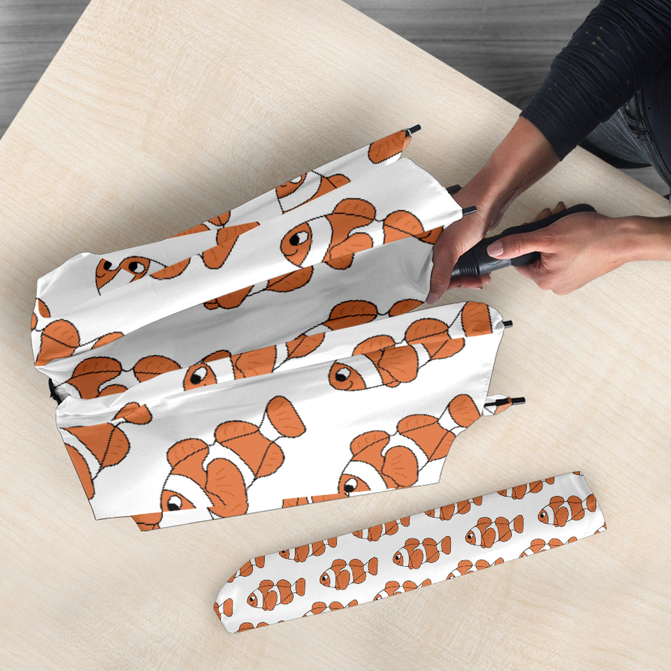 Clown Fish Pattern Print Design 05 Umbrella