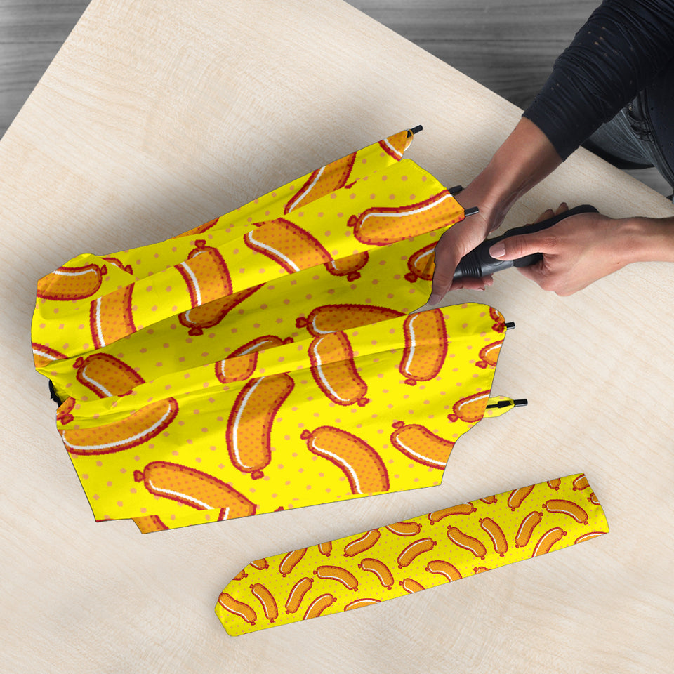 Sausage Pattern Print Design 01 Umbrella
