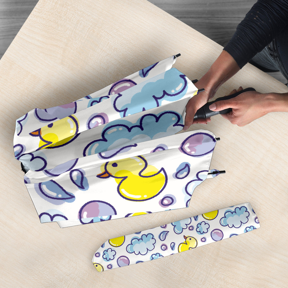 Duck Toy Pattern Print Design 01 Umbrella