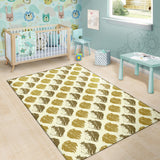 Lion Pattern Print Design 02 Area Rug