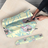 French Bulldog Hawaii Blackground Umbrella