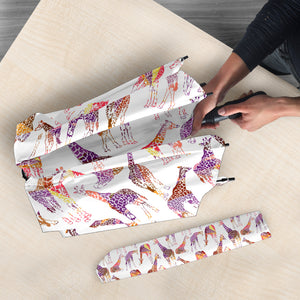 Giraffe Pattern Print Design 02 Umbrella