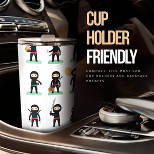 Cute Ninja Katana Sword Pattern Tumbler