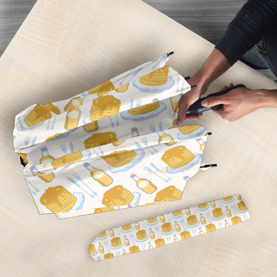 Pancake Pattern Print Design 05 Umbrella