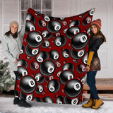 Billiard Ball Pattern Print Design 05 Premium Blanket