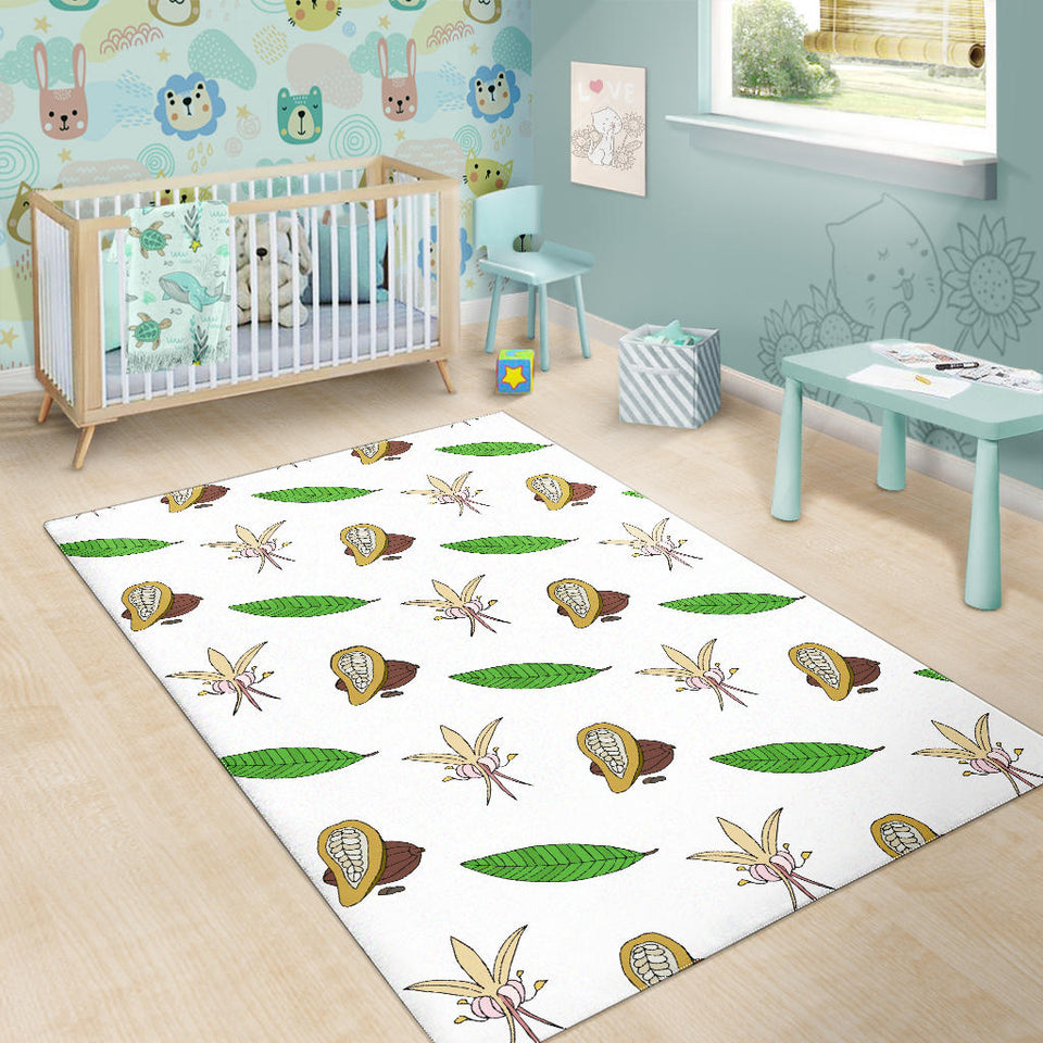 Color Hand Drawn Cocoa Pattern Area Rug
