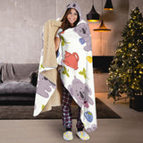 Cute Koalas Teapots Tea Hooded Blanket