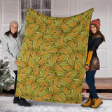 Corn Pattern Print Design 01 Premium Blanket