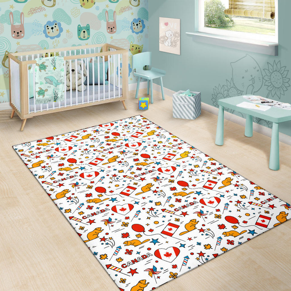 Canada Pattern Print Design 03 Area Rug