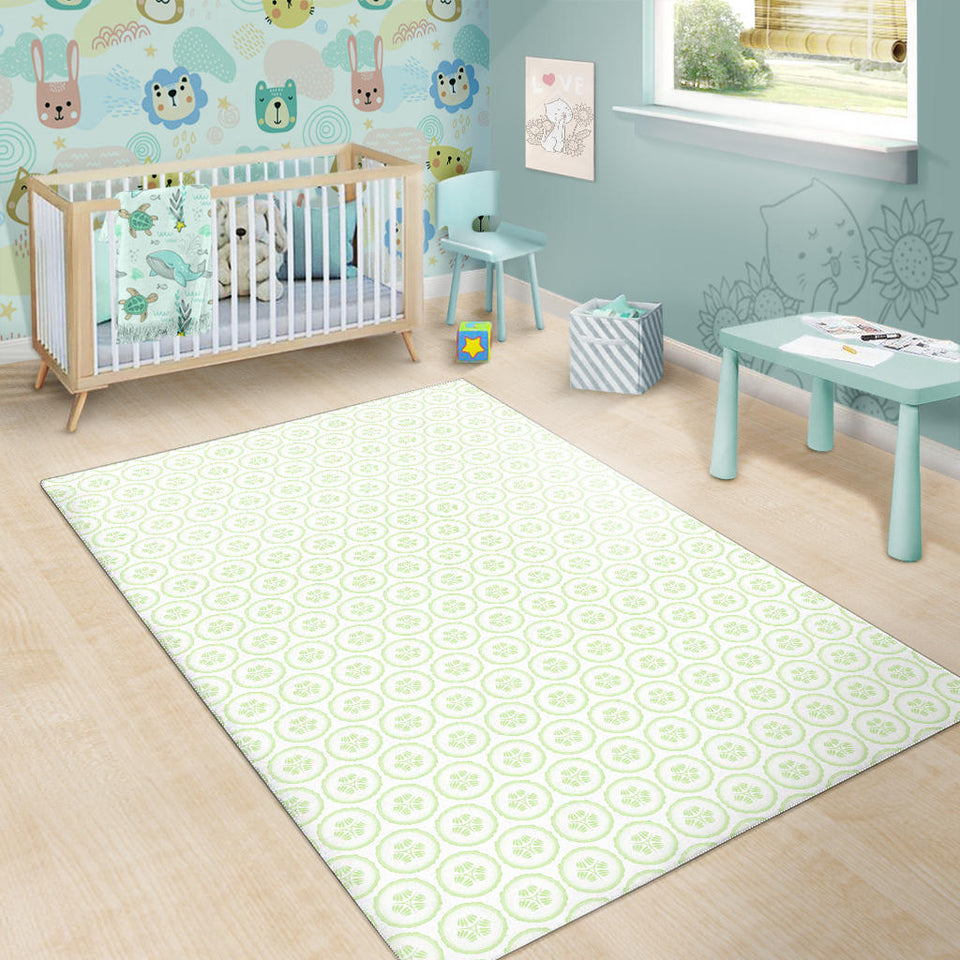 Cucumber Pattern Background Area Rug