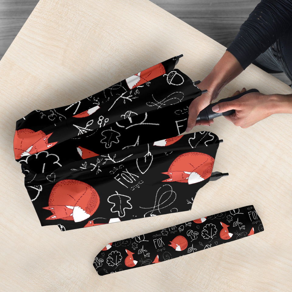 Fox Sleeping Fox Pattern Umbrella
