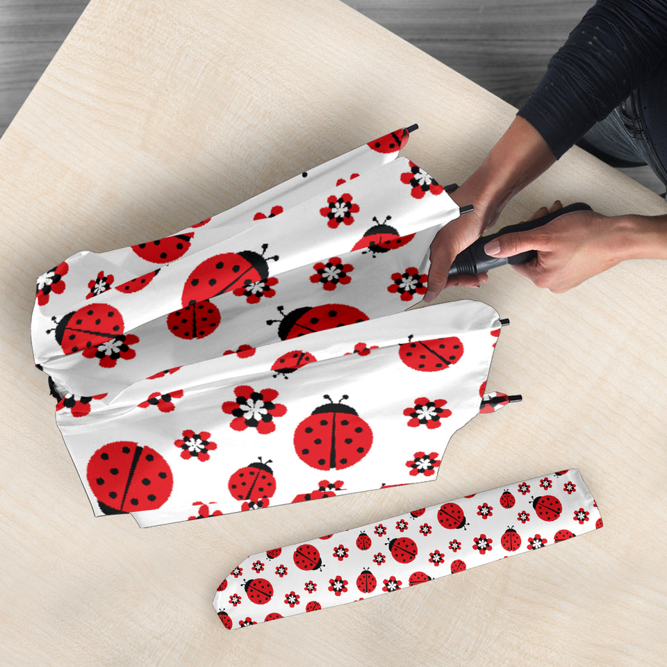 Ladybug Pattern Print Design 04 Umbrella