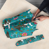 Boston Terrier Beautiful Flower Pattern Umbrella