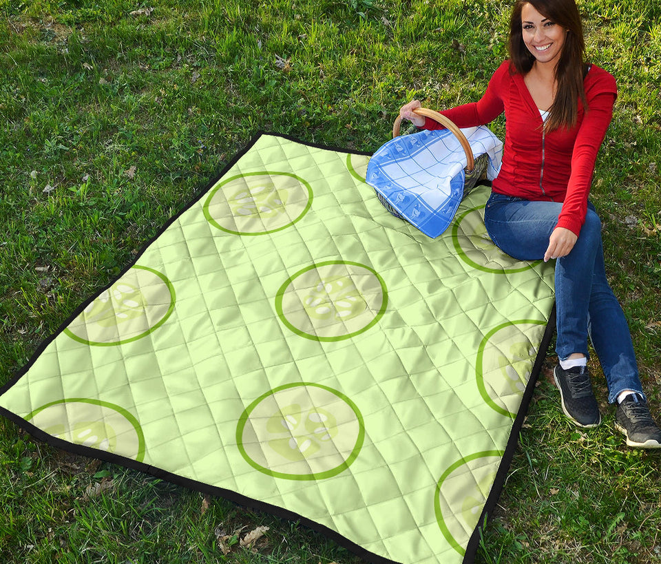 Cucumber Pattern Premium Quilt