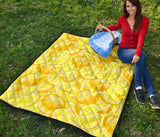 Lemon Pattern Premium Quilt