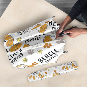 Cute Beagle Dog Pattern Background Umbrella